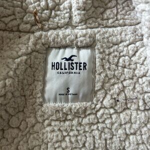 Hollister BROWN Sherpa lined Jacket SMALL